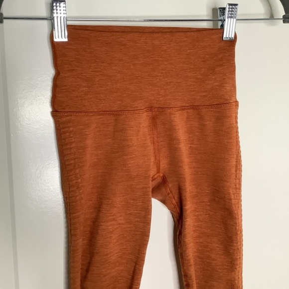 Alphalete Halo Burnt Orange Autumn High Rise Seamless Tight Leggings - Picture 4 of 8